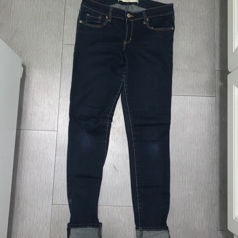 Abercrombie and Fitch Dark Wash Super Skinny Jeans